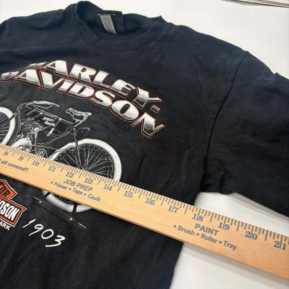 Harley-Davidson Museum Long Sleeve T-Shirt Size M Black 1903 Motorcycle - Picture 7 of 9